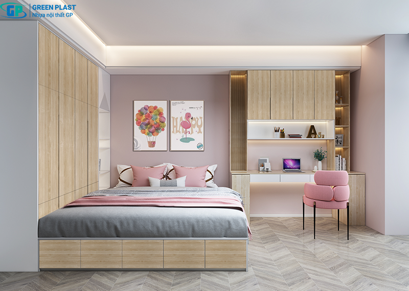 Phòng Ngủ Đáng Yêu Dành Cho Bé Gái