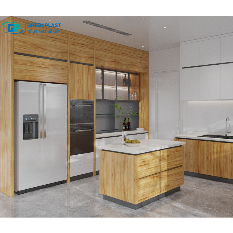 Khu Vực Đảo Bếp Nhựa